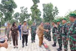 Personil Kodim 0432/ Basel Siap Sukseskan Pemilu 2024