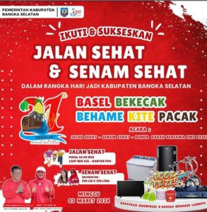 Besok! Hari Jadi Basel Ke-21 Tahun, Hadiah Menarik Menanti Anda di Himpang Lima Toboali
