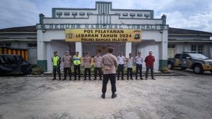 Personel Kodim 0432/Basel, Laksanakan Pos Pam Mudik 2024