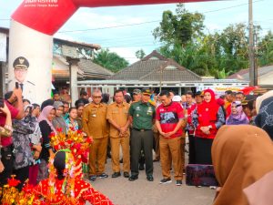 Dandim 0432 Bersama Bupati Basel di Program Aik Bakung Desa Ranggung