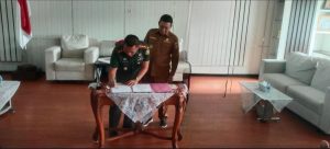 Dandim 0432/Basel dan Bupati Basel Tandatangani Perjanjian Kerjasama Program Perbaikan Rumah Tidak Layak Huni  