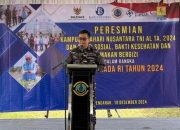 Danlanal Babel Erwin Herdianto Resmikan KBN di Dusun Penganak