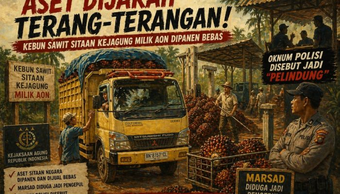 Aset Negara Dijarah Terang-Terangan! Kebun Sawit Sitaan Kejagung Milik Aon Dipanen Bebas