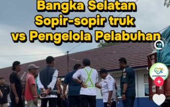 Sopir Truk Ricuh dengan Pengelola Pelabuhan Sadai Basel, Viral di Medsos