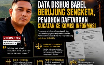 Data PJU Dishub Babel Berujung Sengketa, Pemohon Daftarkan Gugatan Ke Komisi Informasi