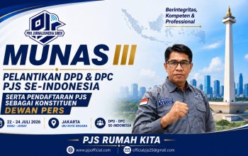 Wapres Gibran Bakal Diundang Hadiri MUNAS III PJS, Seminar Nasional dan Pelantikan Pengurus DPD-DPC se-Indonesia