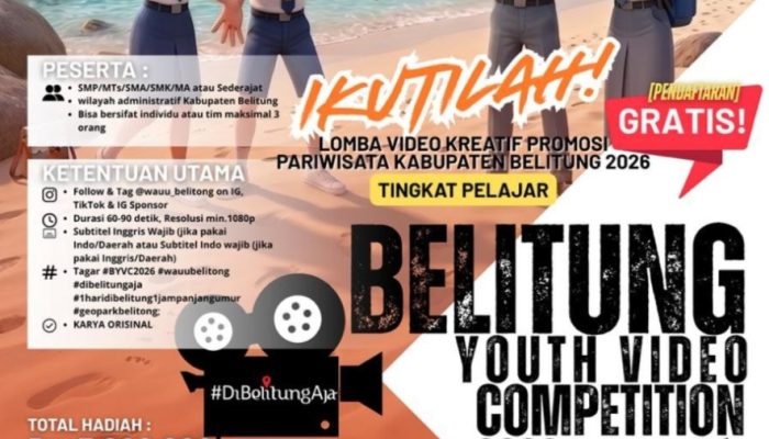 Lewat Belitung Youth Competition 2026, PT TIMAH Ajak Pelajar Promosikan Pesona Pulau Belitung