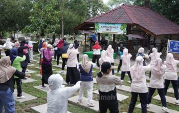 PT TIMAH Ajak Masyarakat Hidup Sehat Lewat Senam Bersama