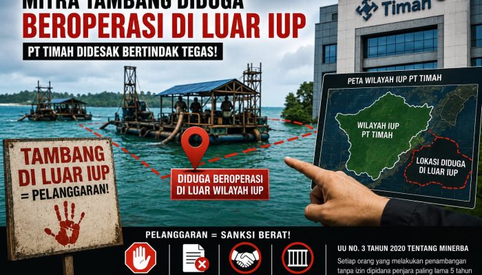 Keributan Pulau Lampu Berujung Sorotan, CV Milik Bos Timah Akbar Diduga Langgar Wilayah IUP