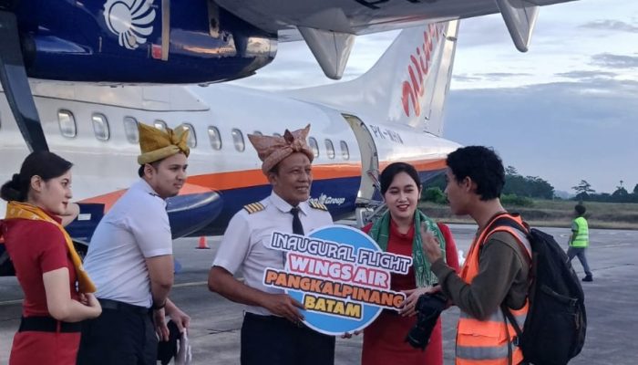 Wings Air Resmi Buka Penerbangan Rute Pangkalpinang – Batam (PP) Bertepatan dengan Festival Pasir Padi Kota Pangkalpinang