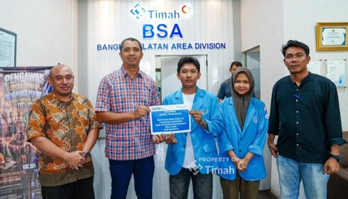 Dukung Pengabdian BEM Mahasiswa Universitas Bangka Belitung, PT TIMAH Bersinergi dalam Bina Desa di Bangka Selatan