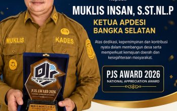 Ketua APDESI Bangka Selatan Muklis Insan Raih Penghargaan PJS Award 2026