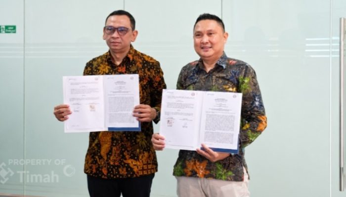 PT TIMAH Teken MOU dengan PT Dok, Perkapalan Air Kantung dan PT Pelindo