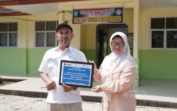 PT TIMAH Bangun Sumur Bor, Akhiri Krisis Air Bersih yang Dialami SMPN 3 Simpang Katis
