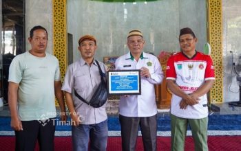 Melalui Program TJSL, PT TIMAH Dukung Pembangunan Masjid di Bangka Tengah