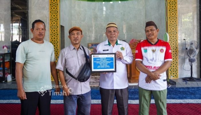 Melalui Program TJSL, PT TIMAH Dukung Pembangunan Masjid di Bangka Tengah