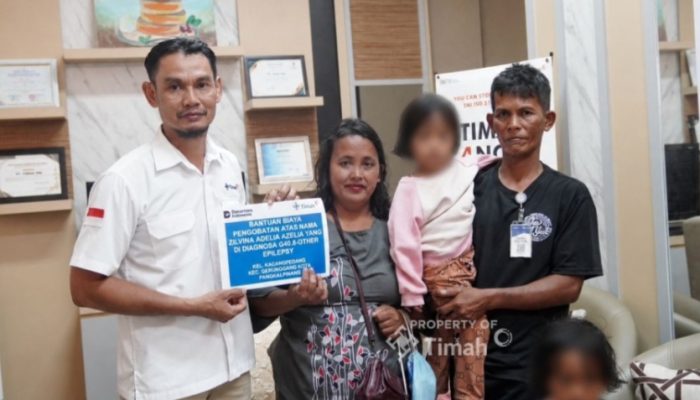 PT TIMAH Bantu Biaya Pengobatan Balita di Pangkalpinang