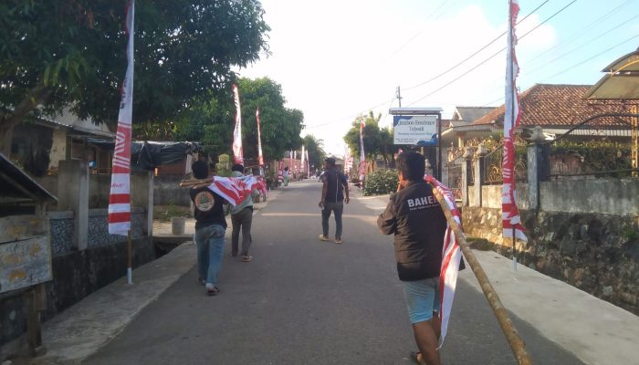 Hiasi Umbul-Umbul Merah Putih di Permukiman Warga, Tim BAHER:  Sambut Dirgahayu RI ke-81
