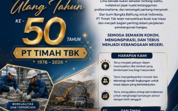 HUT ke-50 PT Timah Tbk, Sekjen DPP PJS: Lima Dekade Pengabdian yang Menginspirasi Indonesia