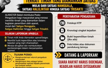 ALMASTER Babel Buka Posko Pengaduan, Tampung Laporan Masyarakat Terkait Timah yang Diamankan Satgas